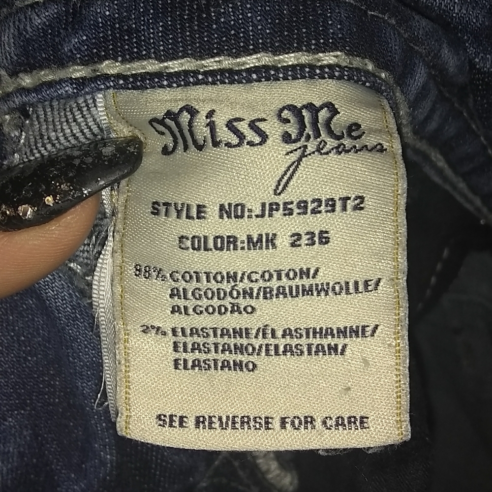 Miss me size 27 jeans